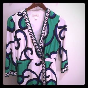 Blue/Green Wrap Perfect for Spring